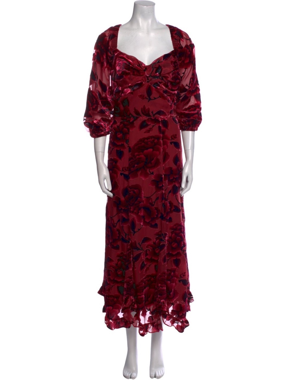 HUTCH Red Floral Designer Dress - NWOT